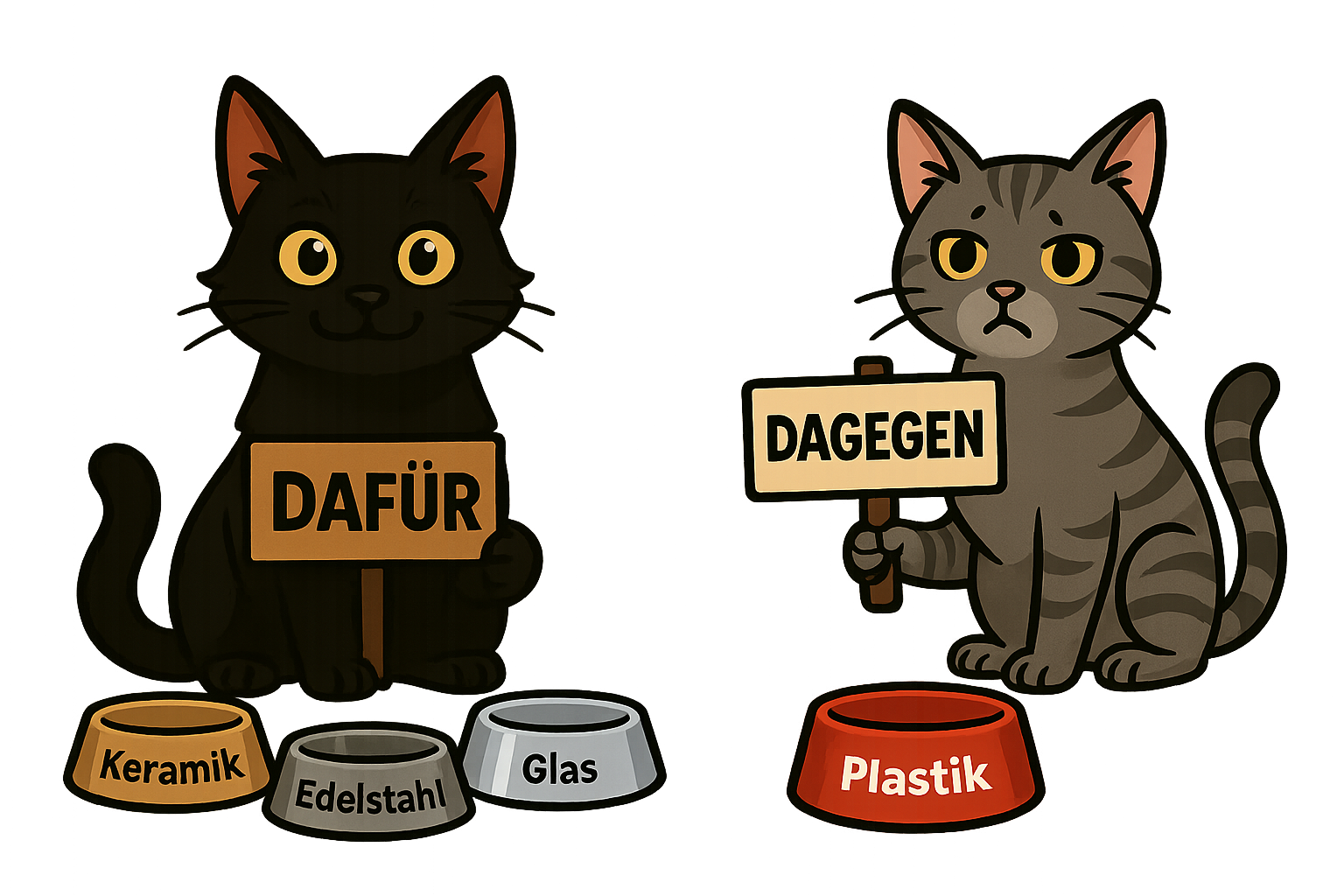 Katzen Futternapf Katzen wählen den richtigen Futternapf